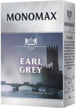 Чай цейлонський чорний Мономах Earl Grey, 90 г
