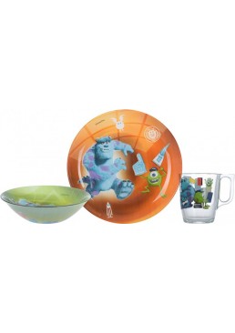 Дитячий набір Luminarc Disney Monsters (P9261) із 3 предметів