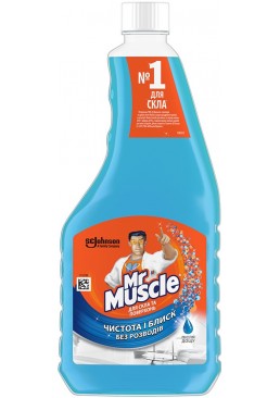 Средство для мытья стекол и других поверхностей Mr Muscle Профессионал со спиртом (запаска), 500 мл