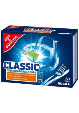 Таблетки для посудомийних машин Gut & Gunstig Edeka Power Classic, 60 шт