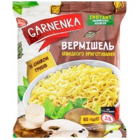 Вермишель Garnenka со вкусом грибов, 60г