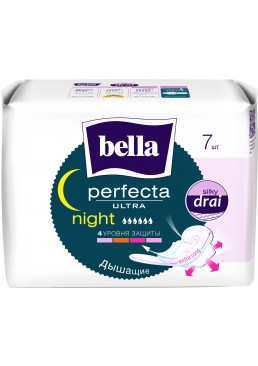 Гігієнічні прокладки Bella Perfecta Ultra Night, 7 шт (6 крапель)
