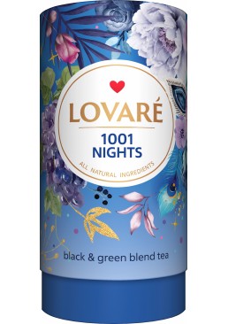 Купаж чорного та зеленого чаю Lovare 1001 Ніч, 80 г