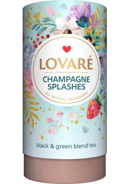 Чай чорний та зелений Lovare Бризки шампанського, 80 г