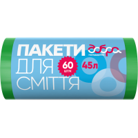 Пакети для сміття Добра Господарочка зелені 45 л, 60 шт