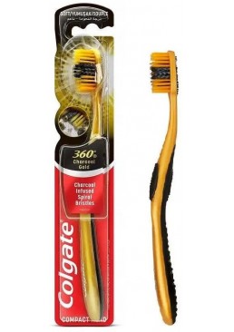 Зубная щетка Colgate 360 Degrees Charcoal Gold, 1 шт