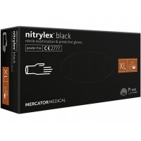 Нітрилові рукавички Mercator Medical Nitrylex BLACK (розмір ХL), 50 пар