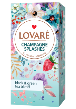 Чай чорний та зелений Lovare Бризки шампанського, 24 шт