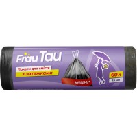 Пакети для сміття Frau Tau із затяжками 60 л, 15 шт