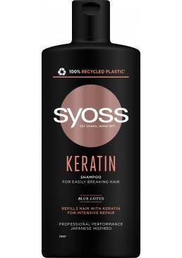 Шампунь Syoss Keratin для сухих и безжизненных волос, 440 мл