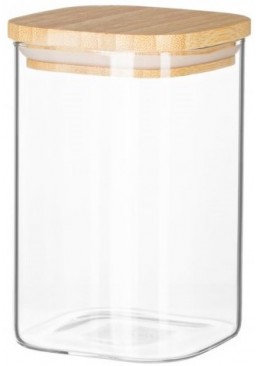 Банка для зберігання ARDESTO Fresh Bamboo бамбукова кришка, 480 мл