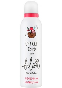 Пінка для душу Bilou Cherry Coco Кокосовий крем та вишневе морозиво, 200 мл