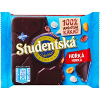 Шоколад чорний Nestle Orion Studentska з арахісом та родзинками, 90 г