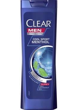 Шампунь Clear против перхоти для мужчин Ледяная свежесть, 225 мл