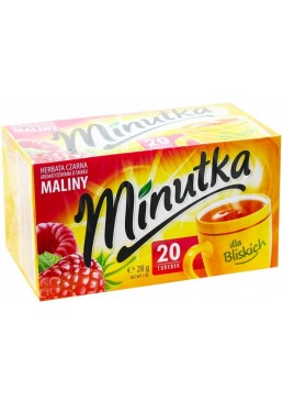 Чай черный Minutka Maliny, 20 пакетиков 