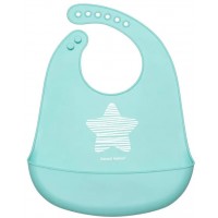 Слюнявчик силіконовий Canpol babies З кишенькою Pastel, 1 шт