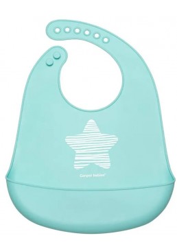 Слюнявчик силиконовый Canpol babies С кармашком Pastel, 1 шт