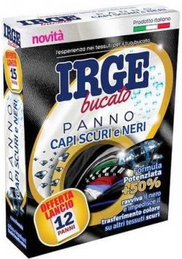 Серветка-пастка IRGE для прання чорних речей, 12 шт