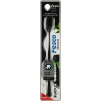 Зубная щетка Fesco Black & White Soft черная, 1 шт