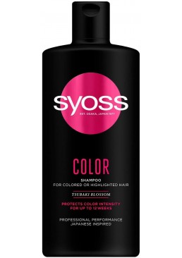 Шампунь SYOSS Color с цветком камелии для окрашенных и тонированных волос, 440 мл
