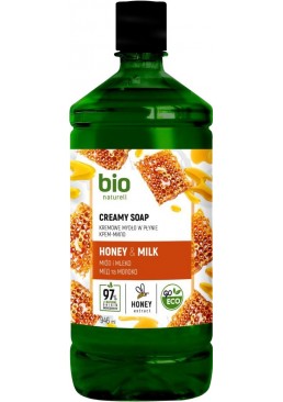 Рідке мило BIO Naturell Мед із молоком, 946 мл (запаска)