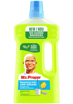 Миюча рідина для підлоги і стін Mr. Proper Чистота і блиск Лимон, 1 л