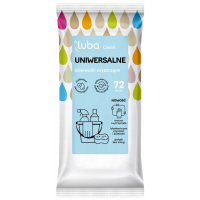 Салфетки влажные вискозные Luba Clean, 72 шт