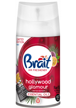 Сменный баллон для автоматического ароматизатора воздуха Brait  Hollywood Glamour, 250 мл