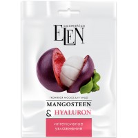 Тканинна маска для обличчя Elen Cosmetics Mangosteen&Hyaluronic Acid, 25 мл