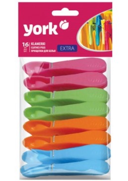 Прищіпки для білизни York Extra, 16 шт