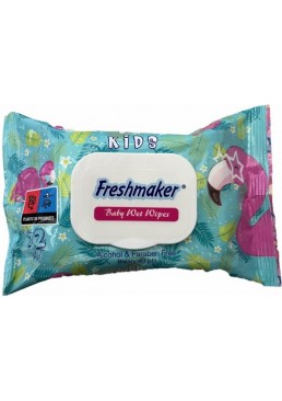 Влажные салфетки для детей Freshmaker Kinds с клапаном, 72 шт