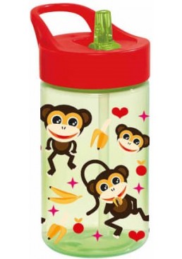Бутылка для воды Herevin Straw-Monkey, 430 мл
