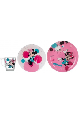 Дитячий набір Luminarc Disney Party Minnie (N5279) з 3 предметів