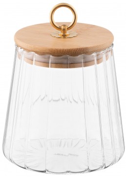 Банка для хранения ARDESTO Fresh Vintage, стекло, бамбук AR1365BV, 650 мл