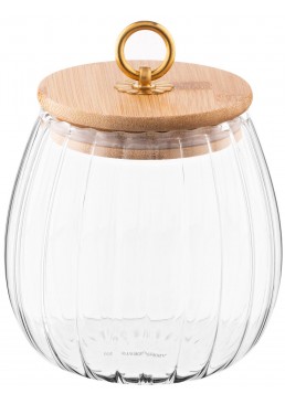Банка для зберігання ARDESTO Fresh Vintage, скло, бамбук AR1375BV, 750 мл