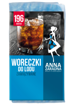 Пакетики для льда Anna Zaradna с завязками, 196 шариков