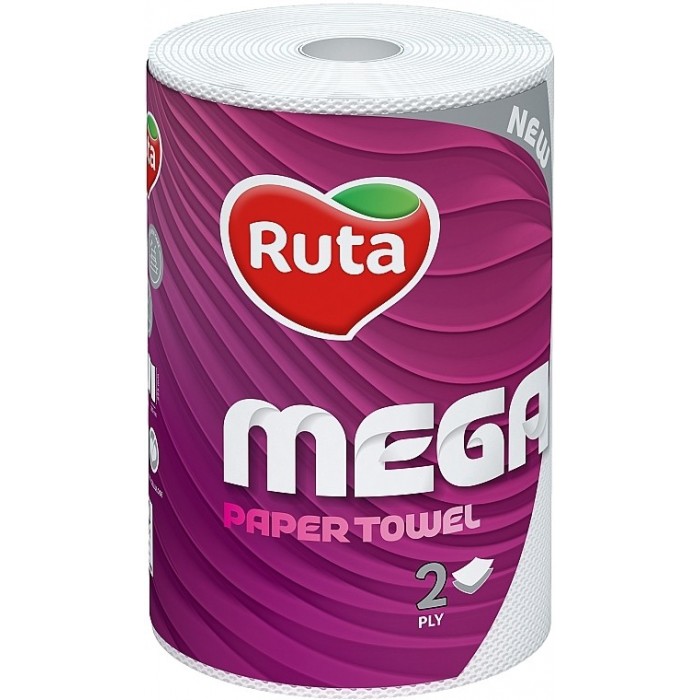 Бумажные полотенца Ruta Mega 2 слоя, 1 шт - 