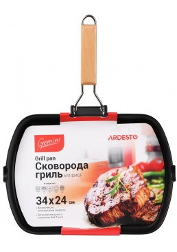 Сковорода гриль Ardesto Gemini AR1934GF, 34×24 см