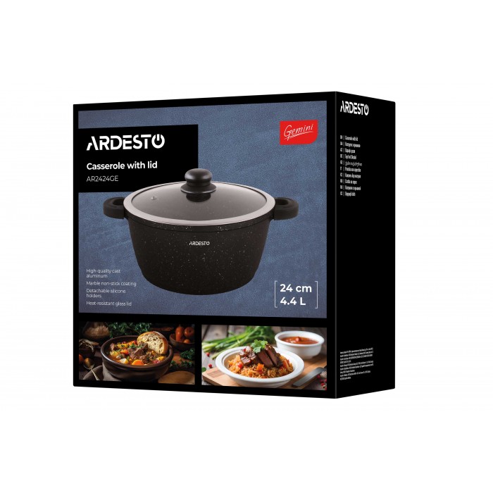 Кастрюля ARDESTO Anzio AR2424GE (24 см), 4.4 л - 