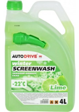 Омивач скла зимовий Auto Drive AD0122 Lime, 4 л