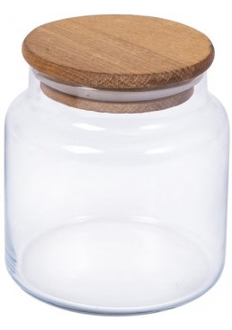 Банка Herevin з дерев'яною кришкою (232007-000), 0.635 л