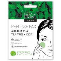 Пилинг-пады для лица Beauty Derm Skin Care Peeling Pad c чайным деревом и кислотами, 5 г