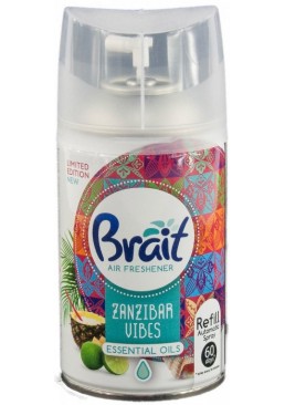 Сменный баллон для автоматического ароматизатора воздуха Brait Zanzibar Vibes, 250 мл