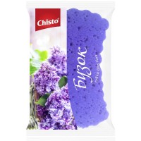 Губка банная Chisto Сирень, 1 шт