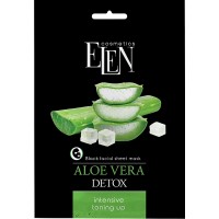 Тканинна маска для обличчя Elen Cosmetics Aloe Vera, 25 мл
