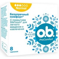 Тампоны o.b. ProComfort Normal 3 капли, 8 шт