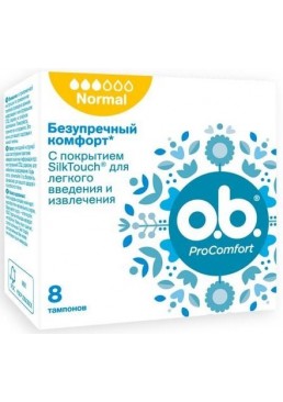 Тампони o.b. ProComfort Normal 3 краплі, 8 шт