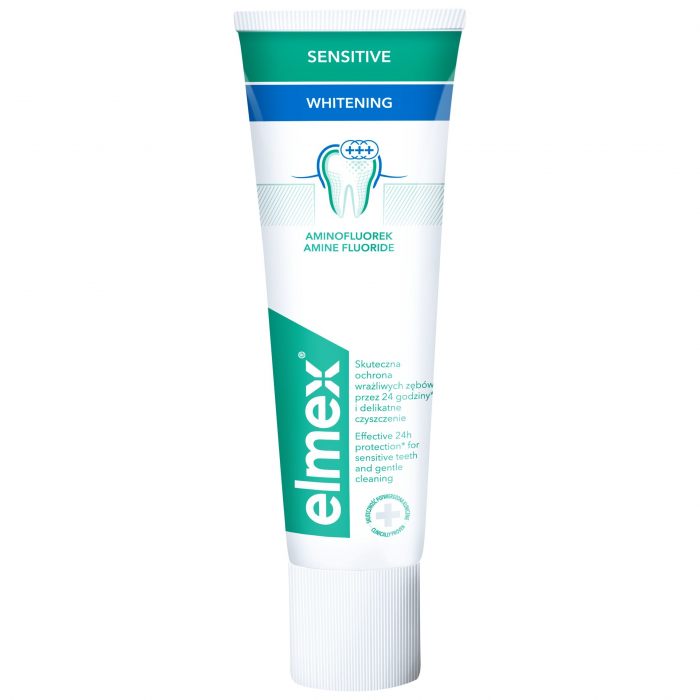 Зубная паста Elmex Sensitive Whitening Отбеливающая, 75мл - 