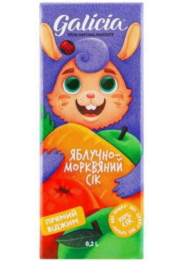 Сік Galicia яблучно-морквяний, 200 мл