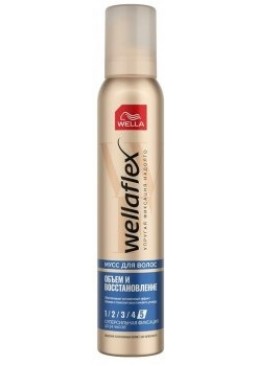 Мус для укладки Wella Wellaflex Volume & Repair Strong, 200 мл
